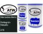 Preview: Mercedes-Benz, Deltagrün Metallic, 478: 500ml Lackdose + 500ml Klarlack + 250ml Härter - Set, von ATW Autoteile West.